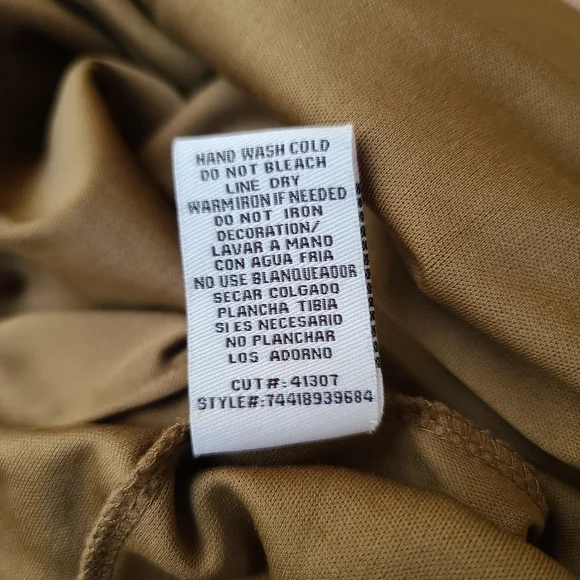 VINTAGE ECI Babydoll Tunic Top Mini Dress 10 L Appliques Rosette Ruffles Y2K - Picture 10 of 16